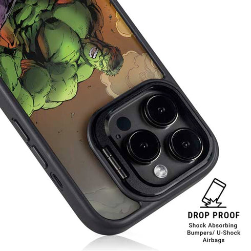 Marvel Hulk Smash iPhone 15 Pro Max Kickstand Case